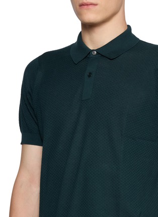  - JOHN SMEDLEY - Calun Textured Polo Shirt