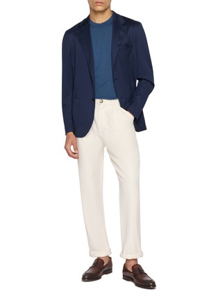 Figure View - Click To Enlarge - JOHN SMEDLEY - Lorca Welted Sea Island Cotton Knit T-Shirt