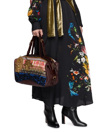 Front View - Click To Enlarge - DRIES VAN NOTEN - Medium East West Embroidered Bag