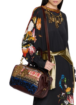Figure View - Click To Enlarge - DRIES VAN NOTEN - Medium East West Embroidered Bag