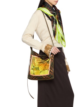 Figure View - Click To Enlarge - DRIES VAN NOTEN - Medium Scarf Print Shoulder Bag