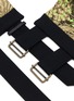 Detail View - Click To Enlarge - DRIES VAN NOTEN - Floral Jacquard Low-Waist Structured Belt
