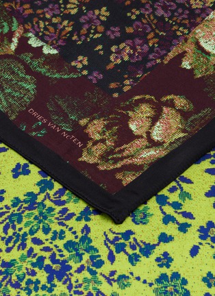 Detail View - Click To Enlarge - DRIES VAN NOTEN - Large Twin Still Life Print Pareos Scarf