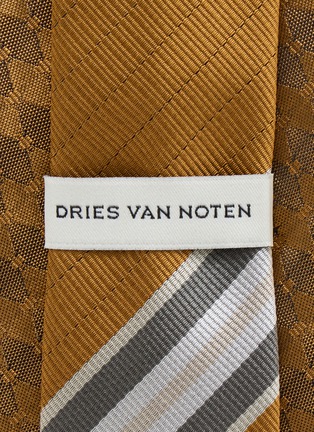 Detail View - Click To Enlarge - DRIES VAN NOTEN - Geometric Jacquard Classic Tie