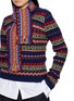 Figure View - Click To Enlarge - DRIES VAN NOTEN - Little Jacquard Fringed Wool Scarf