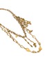 Detail View - Click To Enlarge - DRIES VAN NOTEN - Beaded Chain Pendant Gold Toned Necklace