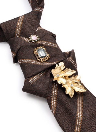 Detail View - Click To Enlarge - MINIME PARIS - Dimond Tie Necklace