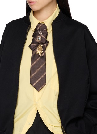 Figure View - Click To Enlarge - MINIME PARIS - Dimond Tie Necklace