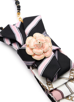 Detail View - Click To Enlarge - MINIME PARIS - Power Rose Tie Necklace
