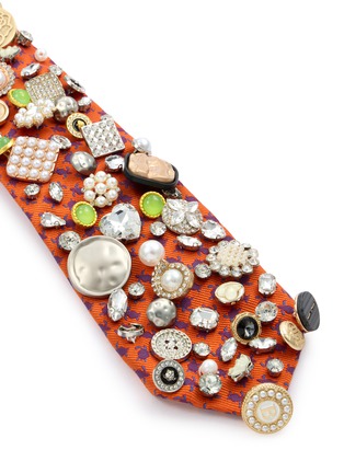 Detail View - Click To Enlarge - MINIME PARIS - Embellished Tie Necklace