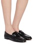 Figure View - Click To Enlarge - SAM EDELMAN - Lizbeth Leather Loafers