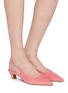 Figure View - Click To Enlarge - SAM EDELMAN - Finch 35 Suede Slingback Pumps
