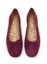 Detail View - Click To Enlarge - SAM EDELMAN - Allie Suede Ballerina Flats