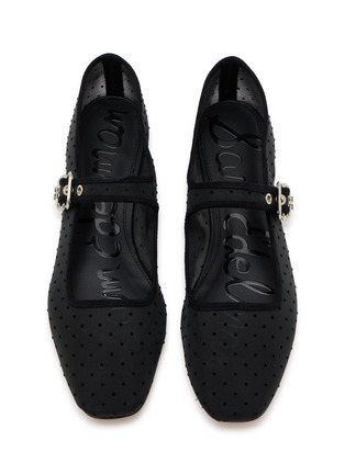 Detail View - Click To Enlarge - SAM EDELMAN - Michaela Mesh Polka Dots Mary Jane Flats