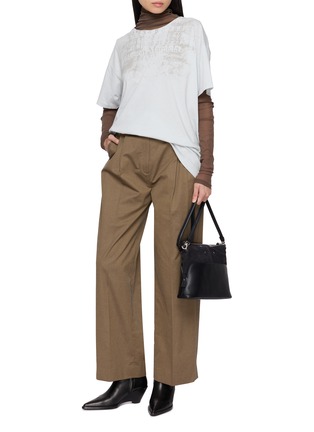 Figure View - Click To Enlarge - MAISON MARGIELA - Oversized Numeric Handpainted Logo Cotton T-Shirt