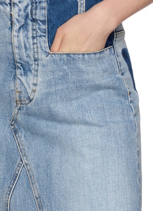  - MAISON MARGIELA - Waistless Light Wash Denim Maxi Skirt