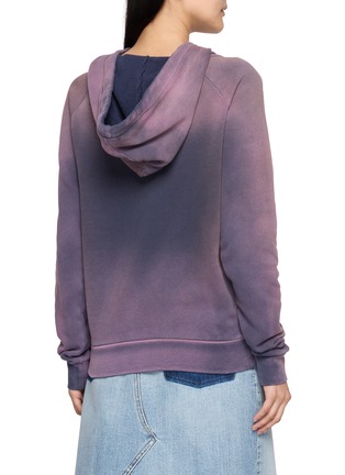 Back View - Click To Enlarge - MAISON MARGIELA - Faded Effect Raglan Sleeve Hoodie