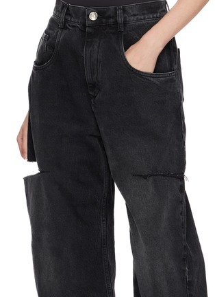  - MAISON MARGIELA - Cut Out Wide Leg Dark Wash Jeans