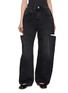 MAISON MARGIELA Cut Out Wide Leg Dark Wash Jeans