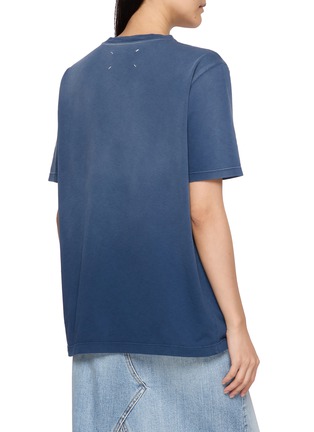 Back View - Click To Enlarge - MAISON MARGIELA - Patch Detail Cotton T-Shirt