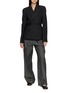 Figure View - Click To Enlarge - MAISON MARGIELA - Wrap Belt Double Breasted Blazer