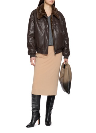 Figure View - Click To Enlarge - MAISON MARGIELA - Fusion Jersey Midi Skirt