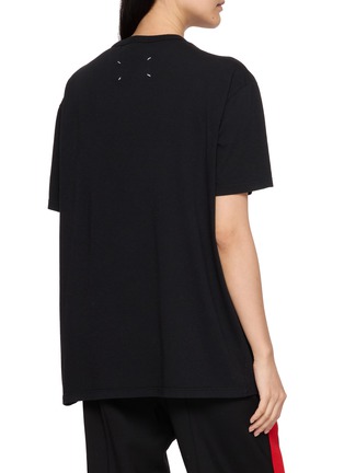 Back View - Click To Enlarge - MAISON MARGIELA - Tapestry Patch Cotton T-Shirt