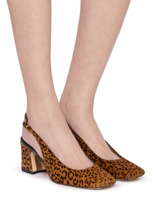 Figure View - Click To Enlarge - SAM EDELMAN - Lucille 65 Leopard Slingback Pumps