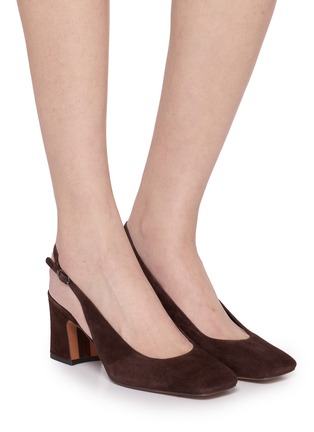 Figure View - Click To Enlarge - SAM EDELMAN - Lucille 65 Suede Slingback Pumps