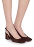 Figure View - Click To Enlarge - SAM EDELMAN - Lucille 65 Suede Slingback Pumps