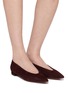 Figure View - Click To Enlarge - SAM EDELMAN - Emory Suede Ballerina Flats