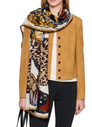 Figure View - Click To Enlarge - INOUI EDITIONS - Papillons Wool Scarf
