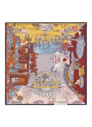 Detail View - Click To Enlarge - INOUI EDITIONS - Quatre Saisons Silk Square Scarf – Autumn