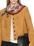 Figure View - Click To Enlarge - INOUI EDITIONS - Quatre Saisons Silk Square Scarf – Autumn