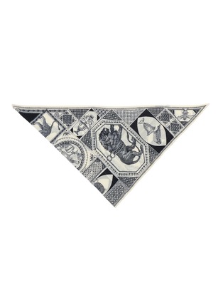 Detail View - Click To Enlarge - INOUI EDITIONS - Barocco Triangle Wool Scarf
