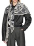 Figure View - Click To Enlarge - INOUI EDITIONS - Barocco Triangle Wool Scarf