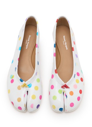 Detail View - Click To Enlarge - MAISON MARGIELA - Tabi Leather Ballerina Flats