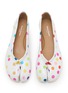 Detail View - Click To Enlarge - MAISON MARGIELA - Tabi Leather Ballerina Flats