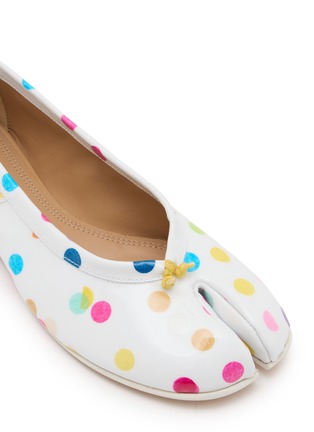 Detail View - Click To Enlarge - MAISON MARGIELA - Tabi Leather Ballerina Flats