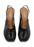Detail View - Click To Enlarge - MAISON MARGIELA - Tabi 80 Leather Slingback Wedge