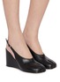 Figure View - Click To Enlarge - MAISON MARGIELA - Tabi 80 Leather Slingback Wedge