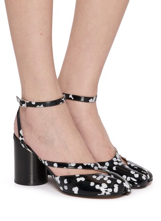 Figure View - Click To Enlarge - MAISON MARGIELA - Tabi 80 Leather Sandal Pumps