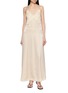 HANAA STUDIO Lace Trim Embroidered Camisole Maxi Dress