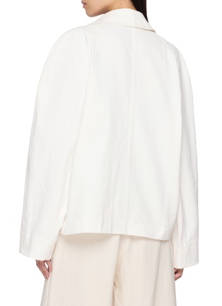 Back View - Click To Enlarge - HANAA STUDIO - Sculpted Shoulder Jacket
