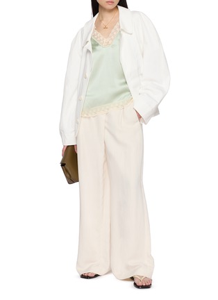 Figure View - Click To Enlarge - HANAA STUDIO - Sculpted Shoulder Jacket