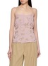 HANAA STUDIO Rhinestone Embroidered Bow Back Camisole