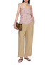 Figure View - Click To Enlarge - HANAA STUDIO - Rhinestone Embroidered Bow Back Camisole