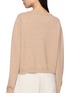 Back View - Click To Enlarge - HANAA STUDIO - V-Neck Relaxed Wool Cashmere Knit Sweater