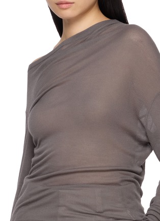  - HELMUT LANG - Sheer Twist Long Sleeve Top