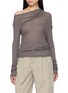 HELMUT LANG Sheer Twist Long Sleeve Top